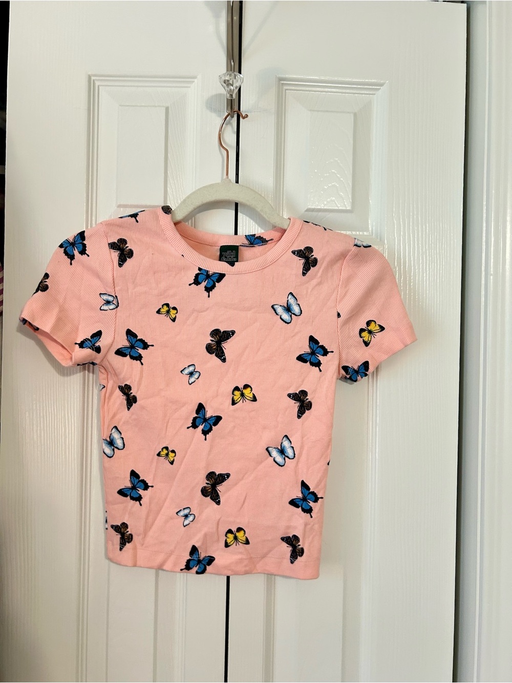 wild fable Pink Butterfly Short Sleeve Tee